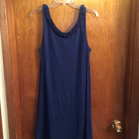 J. Crew Ruffled Neckline Scoop Back Shift Dress - Picture 5 of 5